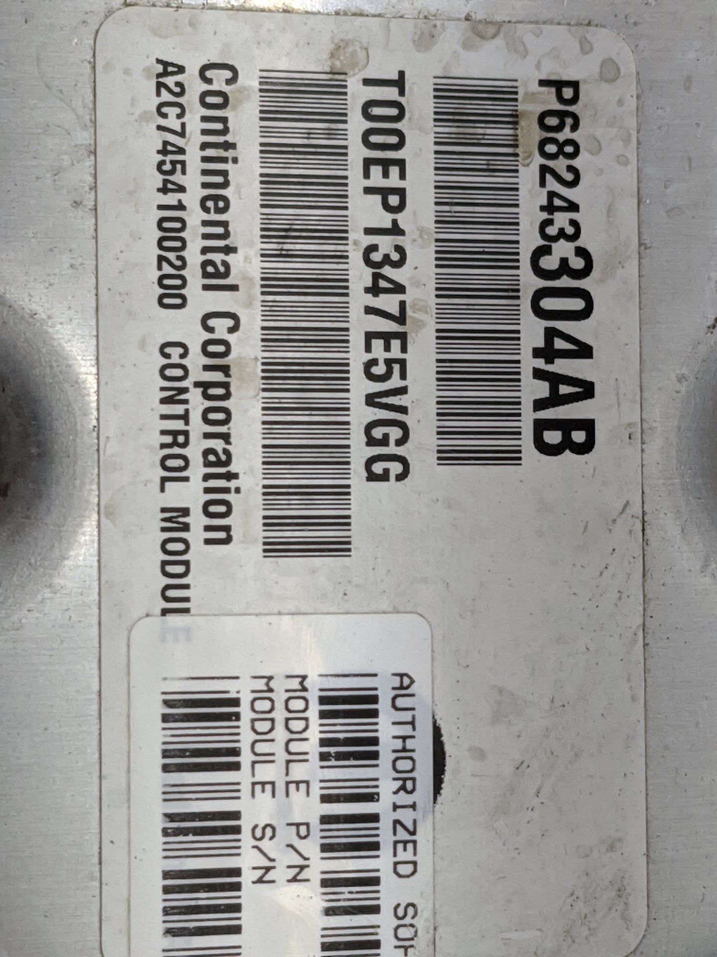 2016-2020 Ram 1500 PCM Engine Control Computer ECU ECM PCU OEM P/N:P68243304AB T00EP1347E5VGG Fits Fits 2016 2017 2018 2019 