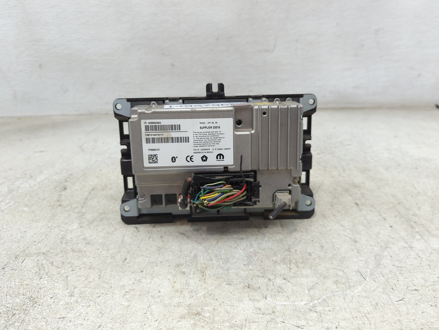 2017-2020 Ram 1500 Radio AM FM Cd Player Receiver Replacement P/N:68356524AA T0MYD163710117 Fits Fits 2017 2018 2019 2020 OE