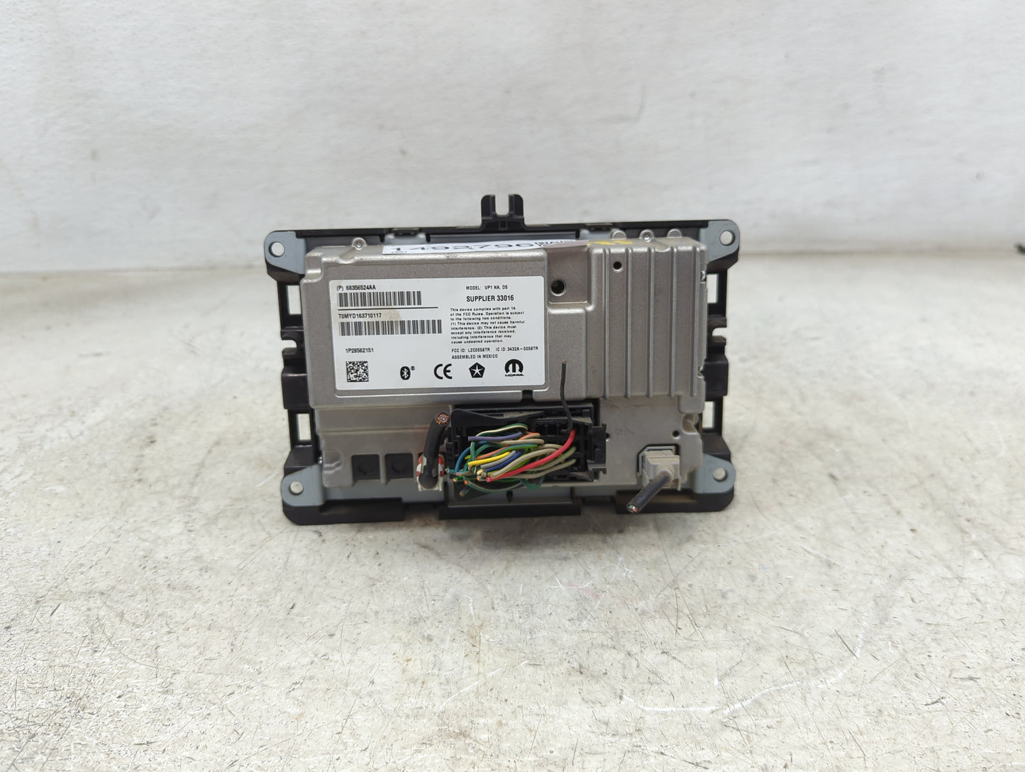 2017-2020 Ram 1500 Radio AM FM Cd Player Receiver Replacement P/N:68356524AA T0MYD163710117 Fits Fits 2017 2018 2019 2020 OE