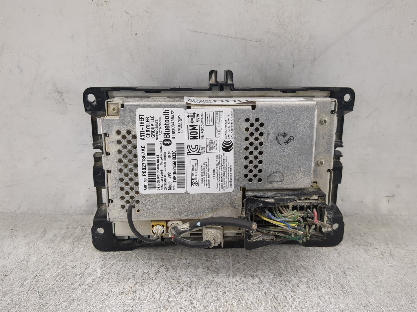 2017 Ram 1500 Radio AM FM Cd Player Receiver Replacement P/N:P68271367AC VP2, Y7OV Fits OEM Used Auto Parts - Oemusedautopar