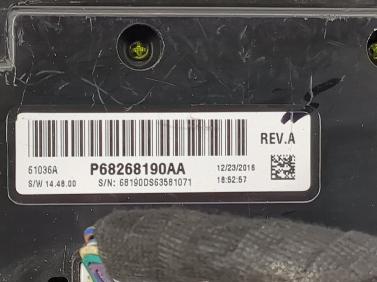 2013-2022 Ram 1500 Climate Control Module Temperature AC/Heater Replacement P/N:P68268190AA 68190DS63581071 Fits OEM Used Au