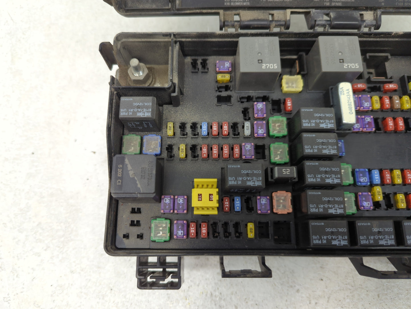 2017 Ram 2500 Fusebox Fuse Box Panel Relay Module P/N:7140-1980-30 Fits OEM Used Auto Parts - Oemusedautoparts1.com
