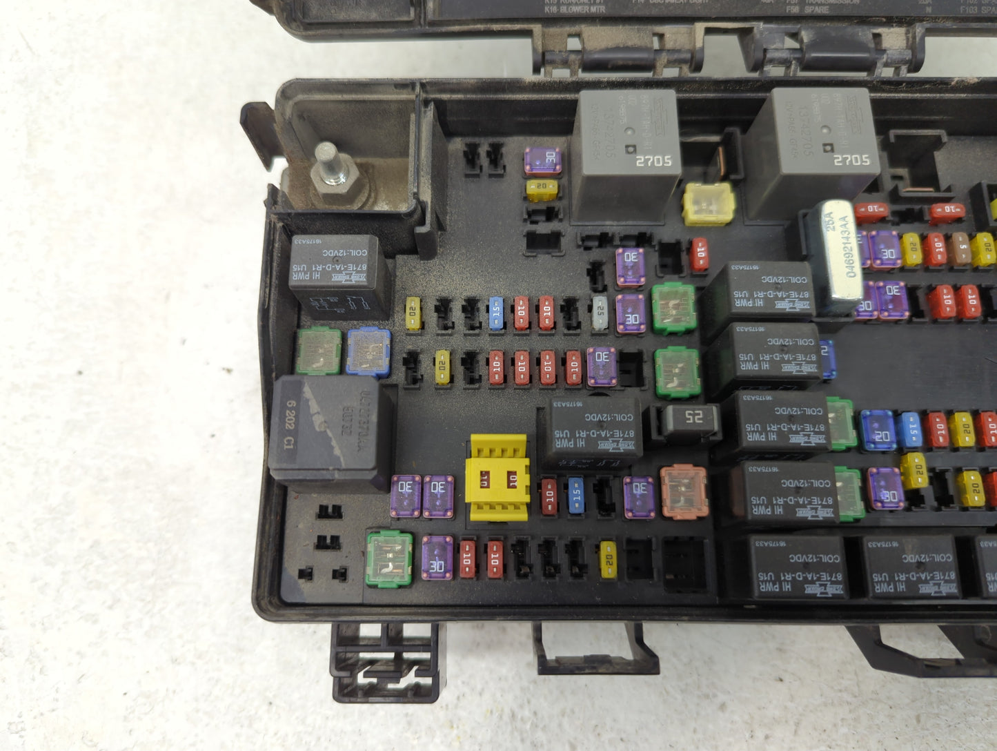 2017 Ram 2500 Fusebox Fuse Box Panel Relay Module P/N:7140-1980-30 Fits OEM Used Auto Parts - Oemusedautoparts1.com