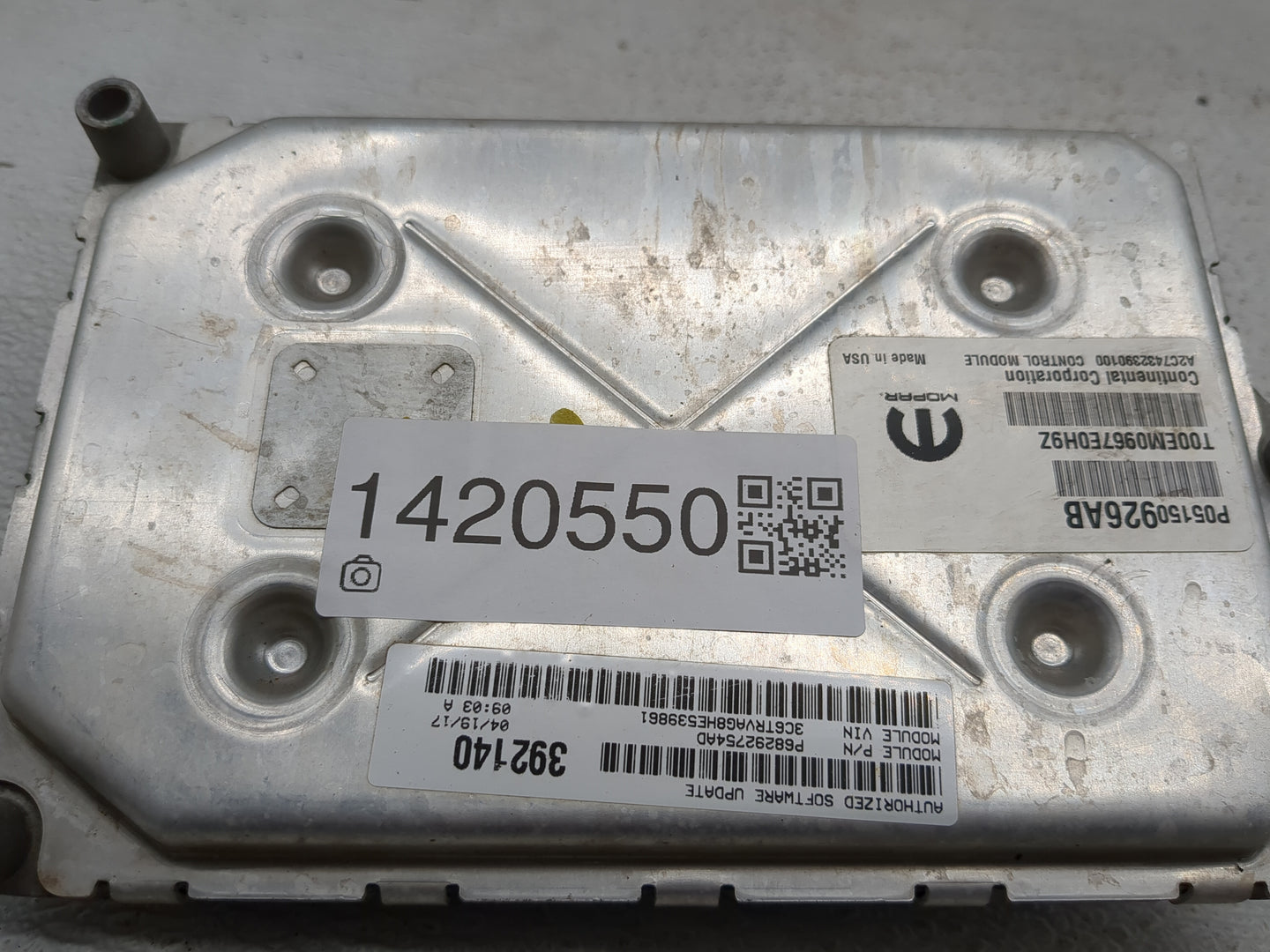 2017 Ram Pro15 PCM Engine Control Computer ECU ECM PCU OEM P/N:P05150926AB P68292754AD, T0DEM0967E0H9Z Fits Fits 2015 2016 2