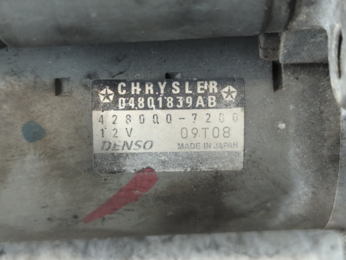 2014-2021 Ram Promaster 1500 Car Starter Motor Solenoid OEM P/N:428000-7200 04801839AB Fits OEM Used Auto Parts - Oemusedaut