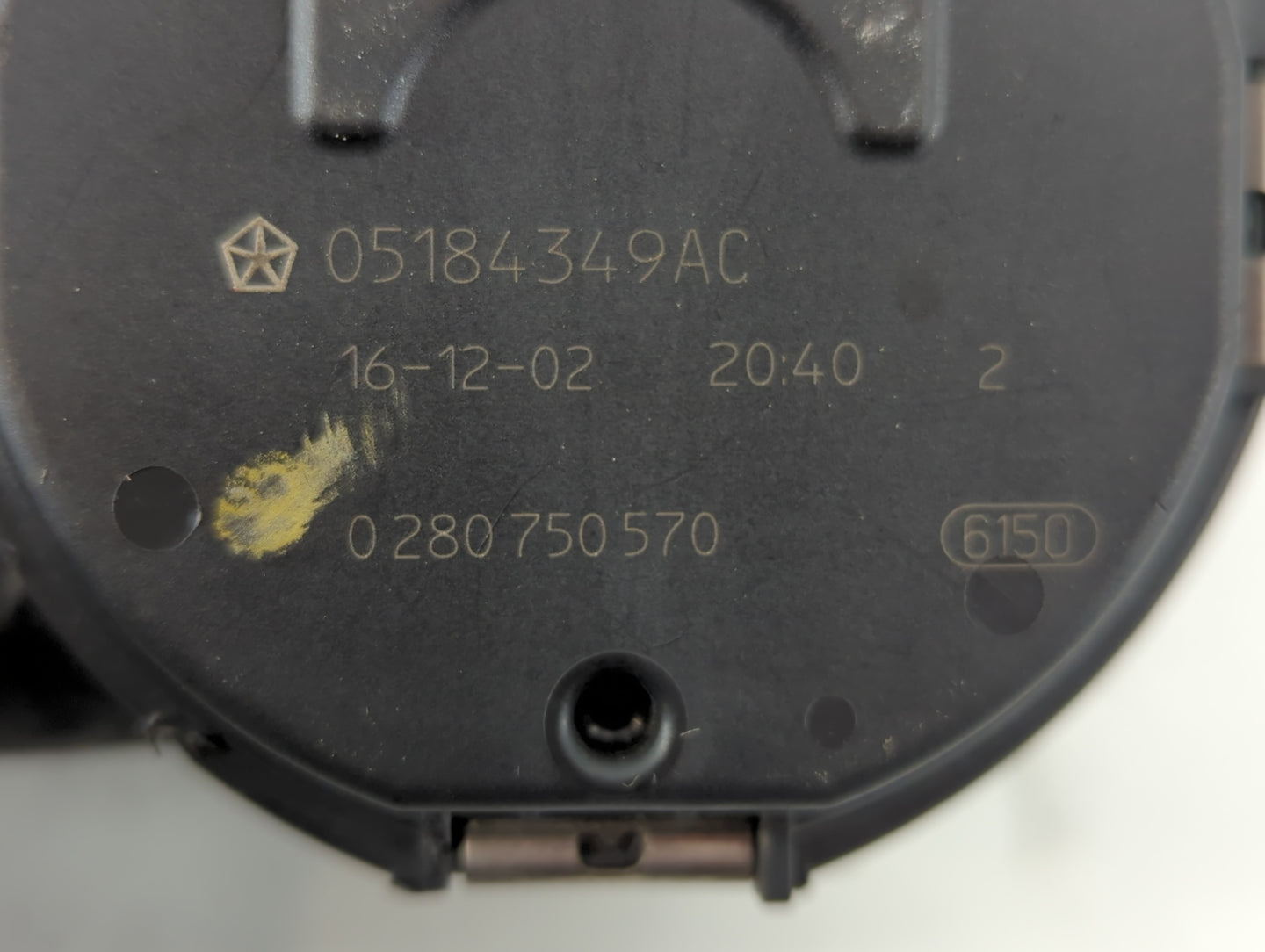 2014-2022 Ram Promaster 1500 Throttle Body P/N:05184349AC 0 280 750 570 Fits OEM Used Auto Parts - Oemusedautoparts1.com