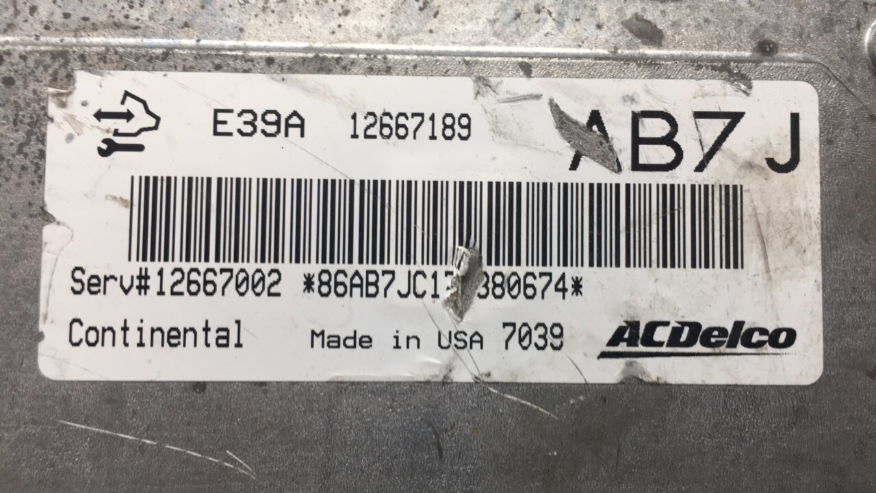 2017 Regal Buick PCM Engine Control Computer ECU ECM PCU OEM P/N:12667189 Fits Fits 2018 2019 2020 OEM Used Auto Parts - Oem