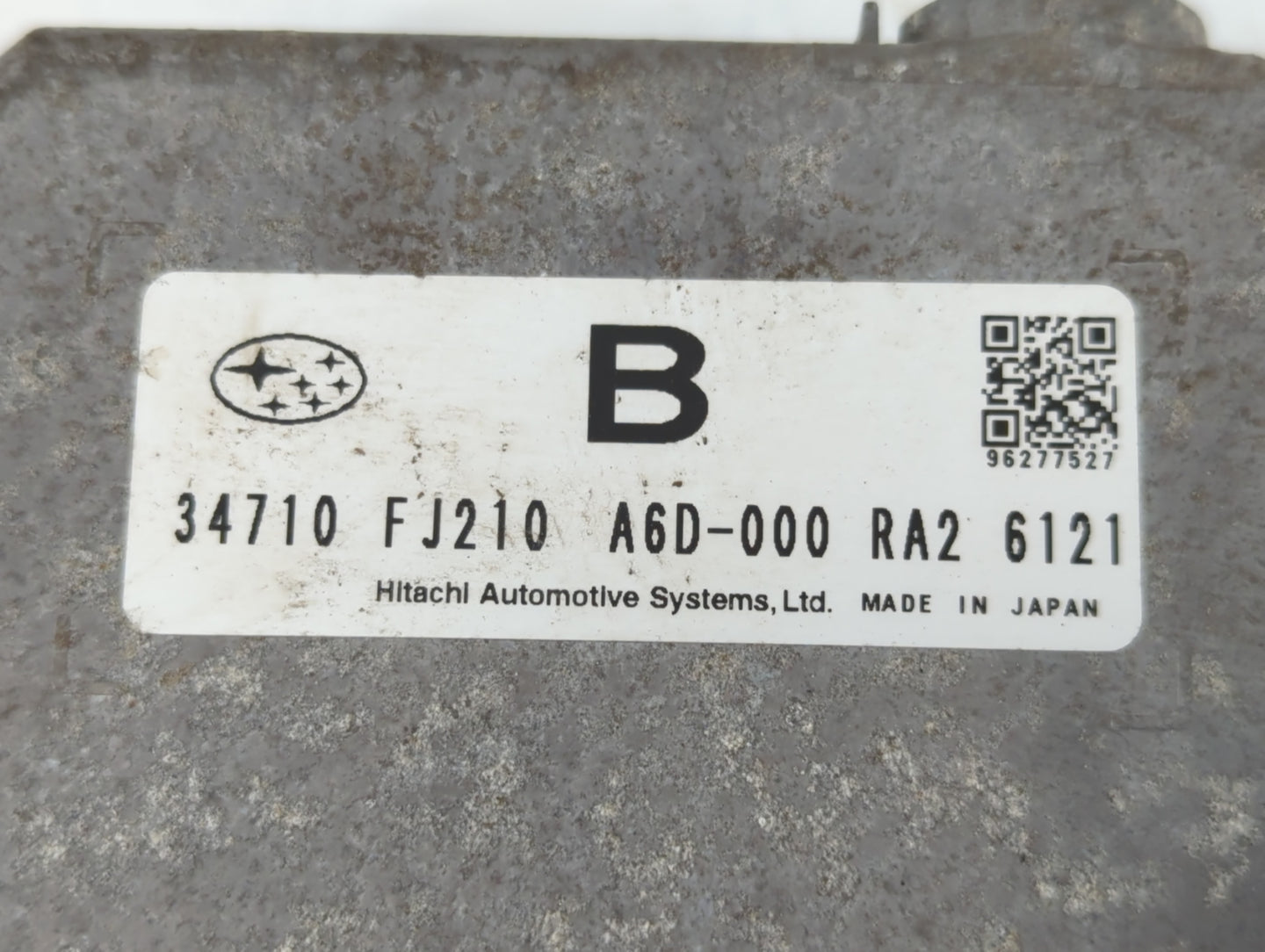 2017 Subaru Crosstrek PCM Engine Control Computer ECU ECM PCU OEM P/N:A6D-000 34710 FJ210 Fits OEM Used Auto Parts - Oemused