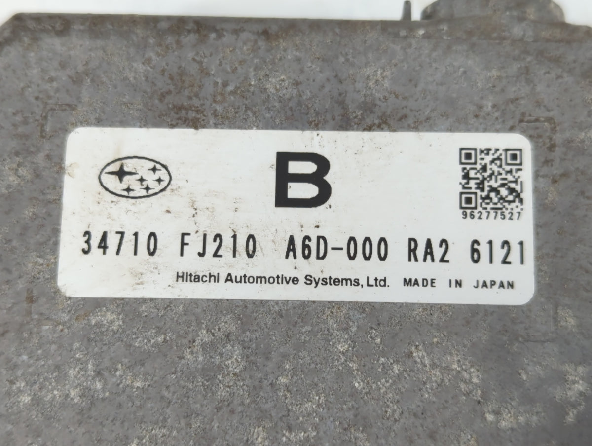 2017 Subaru Crosstrek PCM Engine Control Computer ECU ECM PCU OEM P/N:A6D-000 34710 FJ210 OEM Used Auto Parts - Oemusedautop