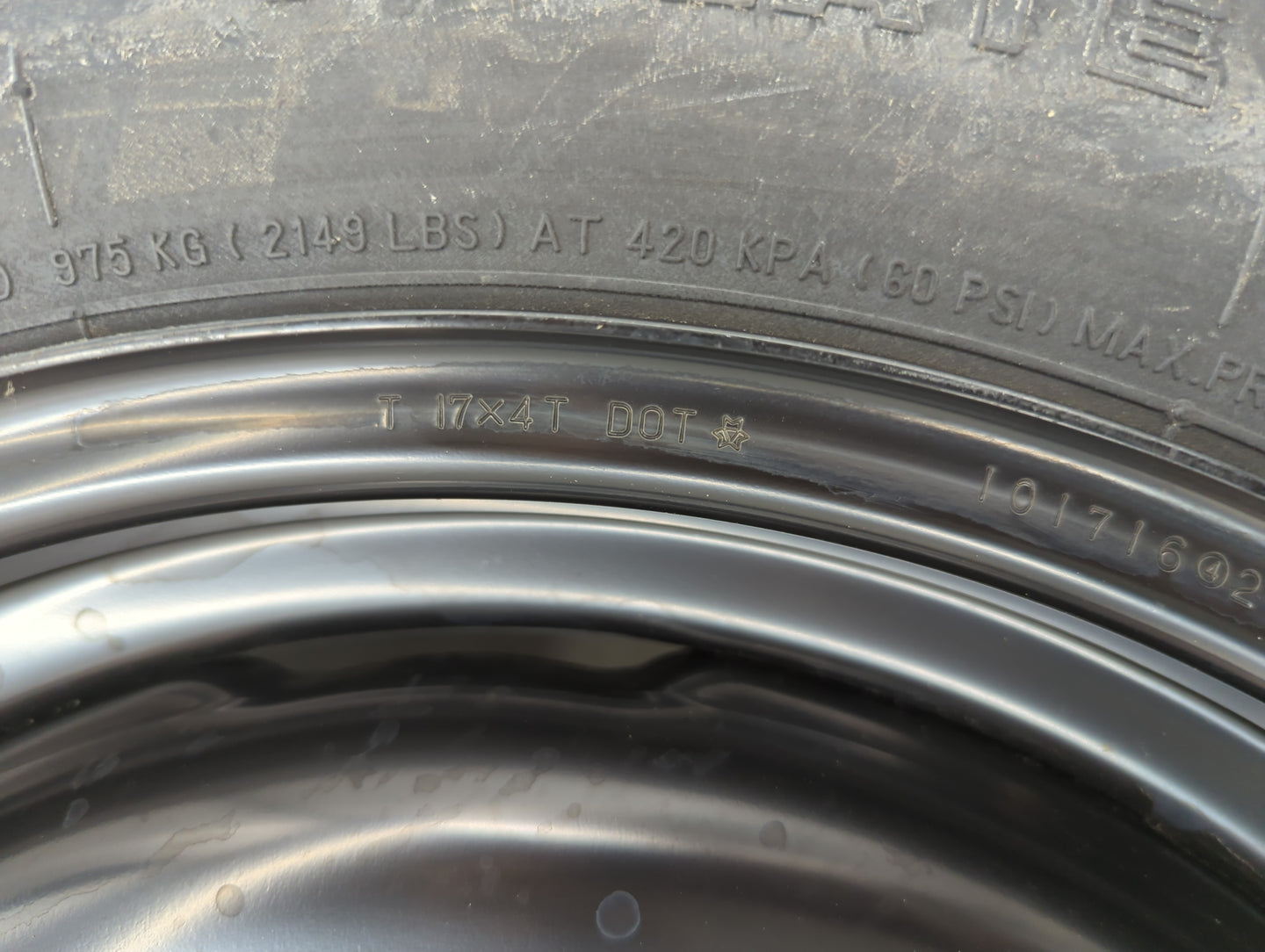 2014-2018 Subaru Forester Spare Donut Tire Wheel Rim Oem - Oemusedautoparts1.com