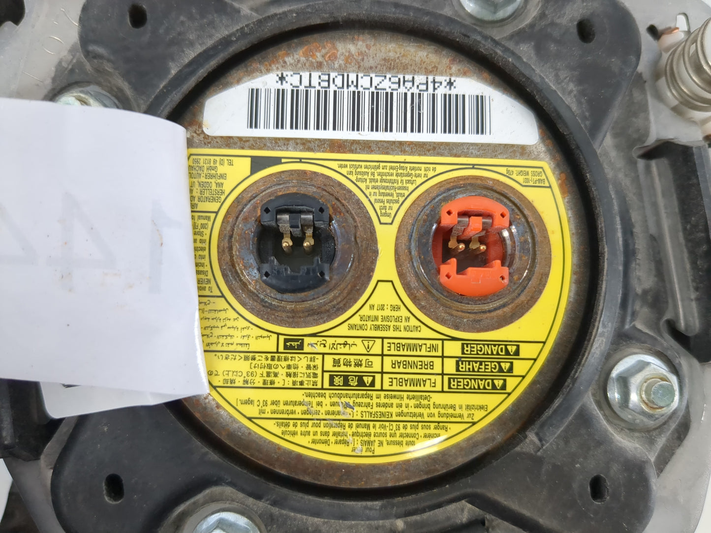 2017 Subaru Forester Air Bag Driver Left Steering Wheel Mounted P/N:WR60TU61823 Fits OEM Used Auto Parts - Oemusedautoparts1