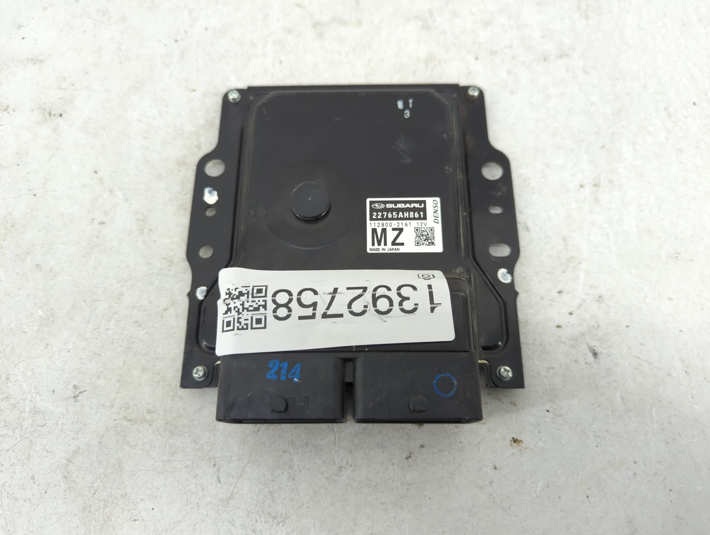 2017 Subaru Forester PCM Engine Control Computer ECU ECM PCU OEM P/N:112800-2161 22765AH861 Fits OEM Used Auto Parts - Oemus