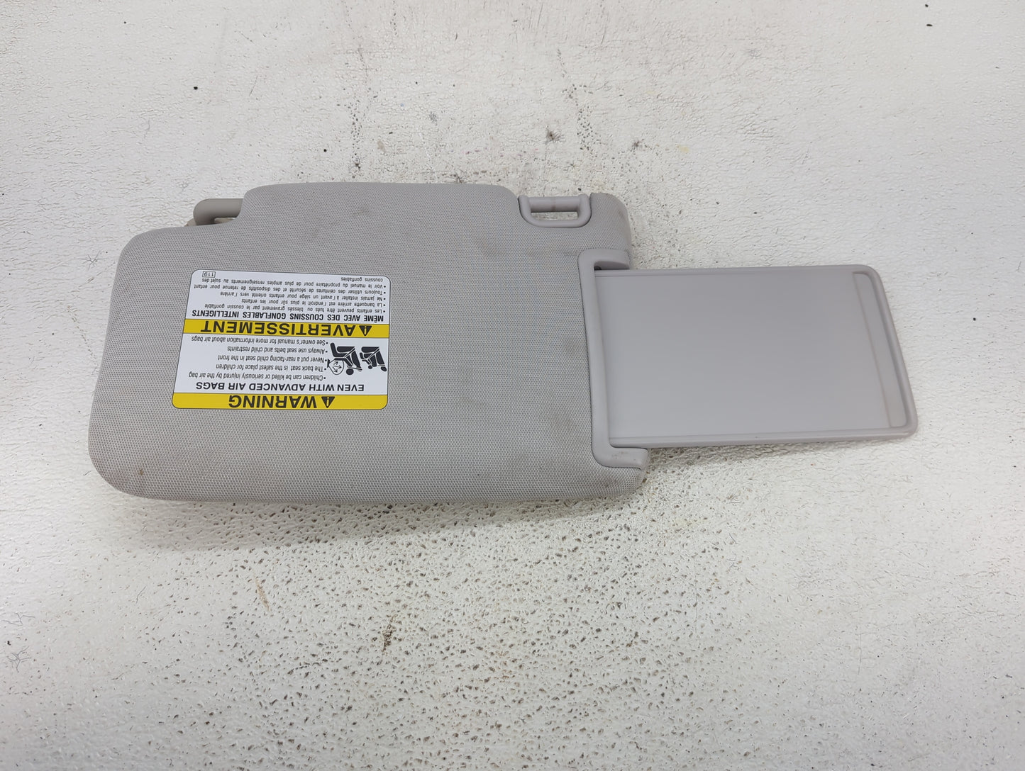 2017 Subaru Forester Sun Visor Shade Replacement Passenger Right Mirror Fits OEM Used Auto Parts - Oemusedautoparts1.com