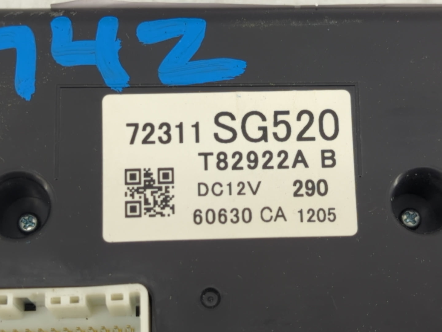 2017 Subaru Forester Climate Control Module Temperature AC/Heater Replacement P/N:72311SG520 T82922AB Fits OEM Used Auto Par