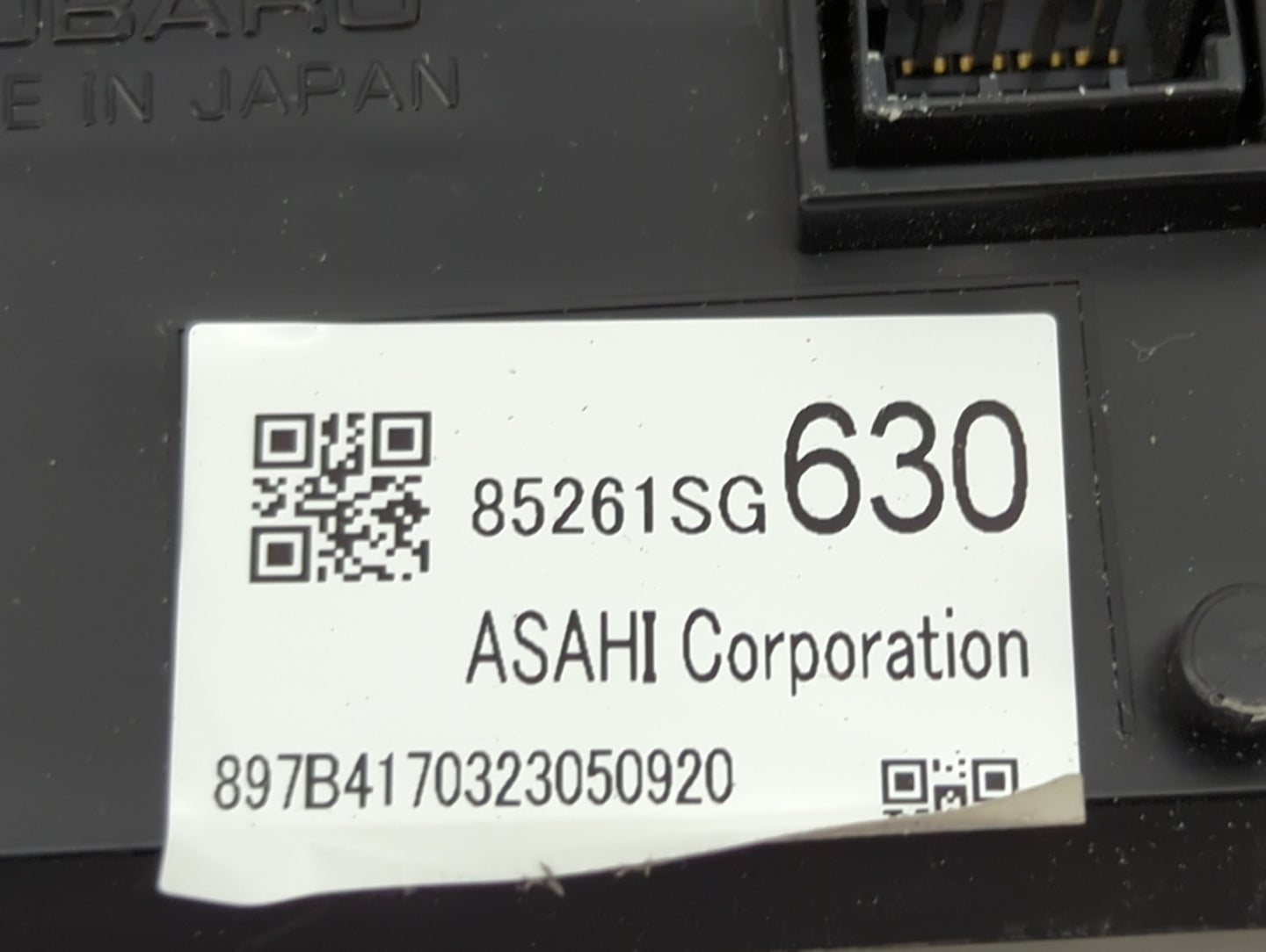 2017 Subaru Forester Climate Control Module Temperature AC/Heater Replacement P/N:85261SG630 Fits OEM Used Auto Parts - Oemu