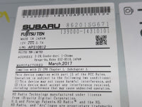 2017 Subaru Forester Radio AM FM Cd Player Receiver Replacement P/N:86201SG671 139000-14310101, FF678UM Fits OEM Used Auto P