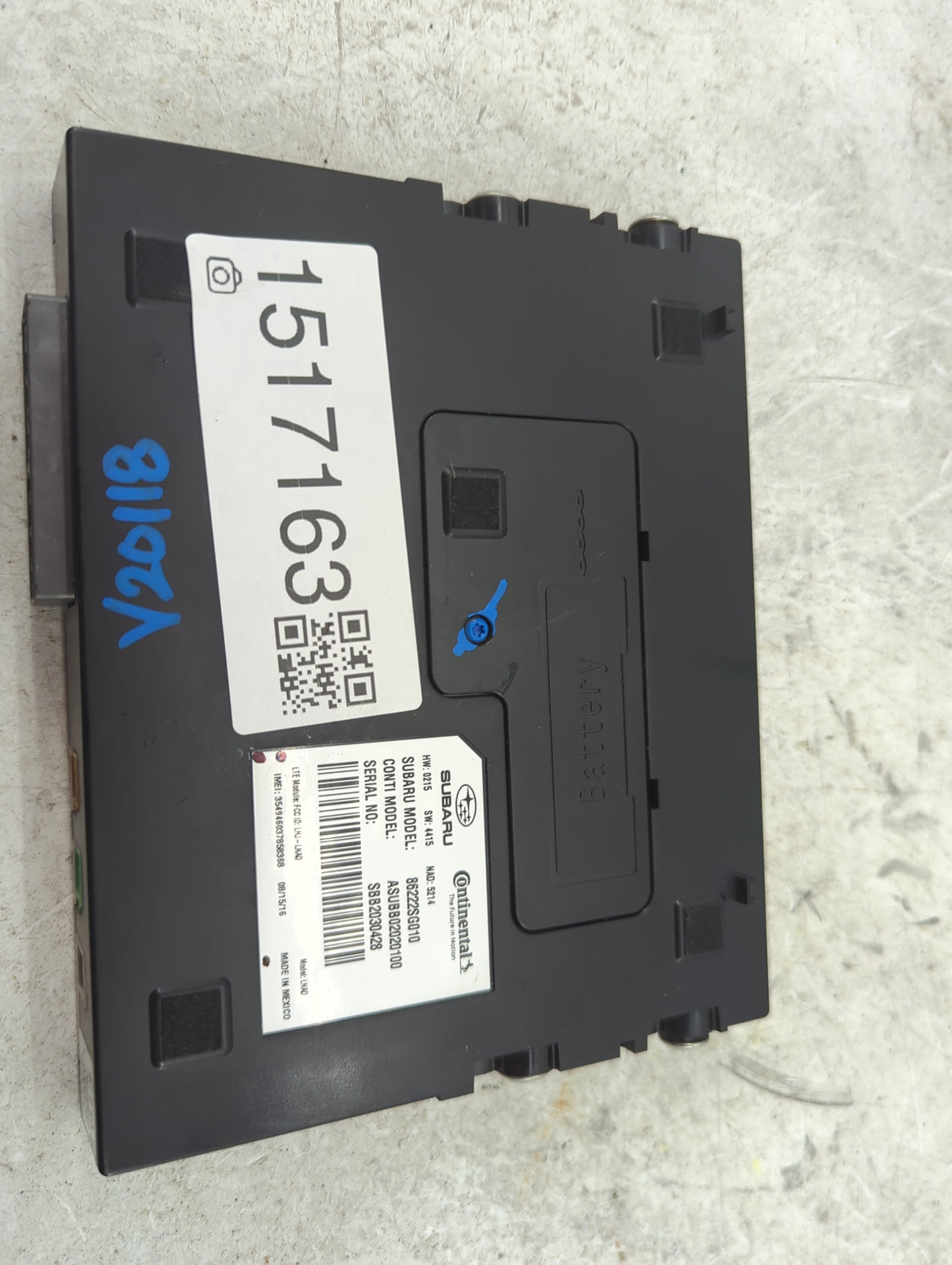 Subaru Forester Telematics Control Module 1517163 - Oemusedautoparts1.com