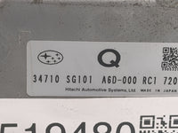 2017 Subaru Forester PCM Engine Control Computer ECU ECM PCU OEM P/N:34710 SG101 A6D-000 RC1 OEM Used Auto Parts - Oemusedau
