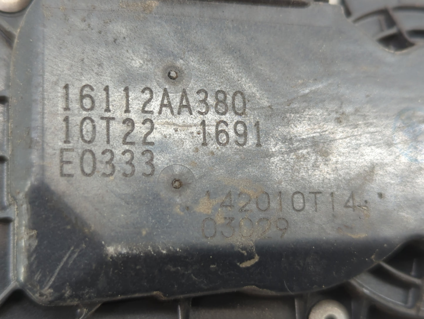 2011-2018 Subaru Forester Throttle Body P/N:16112AA380 Fits Fits 2011 2012 2013 2014 2015 2016 2017 2018 OEM Used Auto Parts