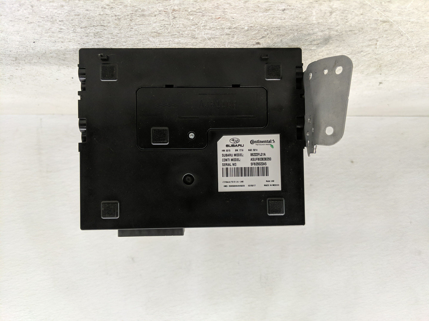 2017 Subaru Impreza PCM Engine Control Computer ECU ECM PCU OEM P/N:86222FL01A Fits OEM Used Auto Parts - Oemusedautoparts1.