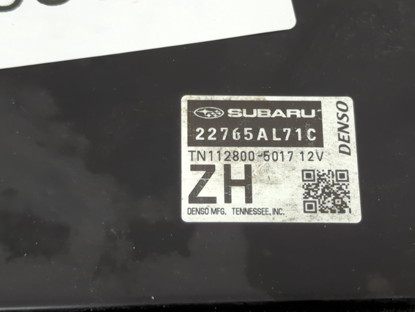 2017 Subaru Impreza PCM Engine Control Computer ECU ECM PCU OEM P/N:22765AL71C TN112800-5017 Fits OEM Used Auto Parts - Oemu