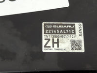2017 Subaru Impreza PCM Engine Control Computer ECU ECM PCU OEM P/N:22765AL71C TN112800-5017 Fits OEM Used Auto Parts - Oemu