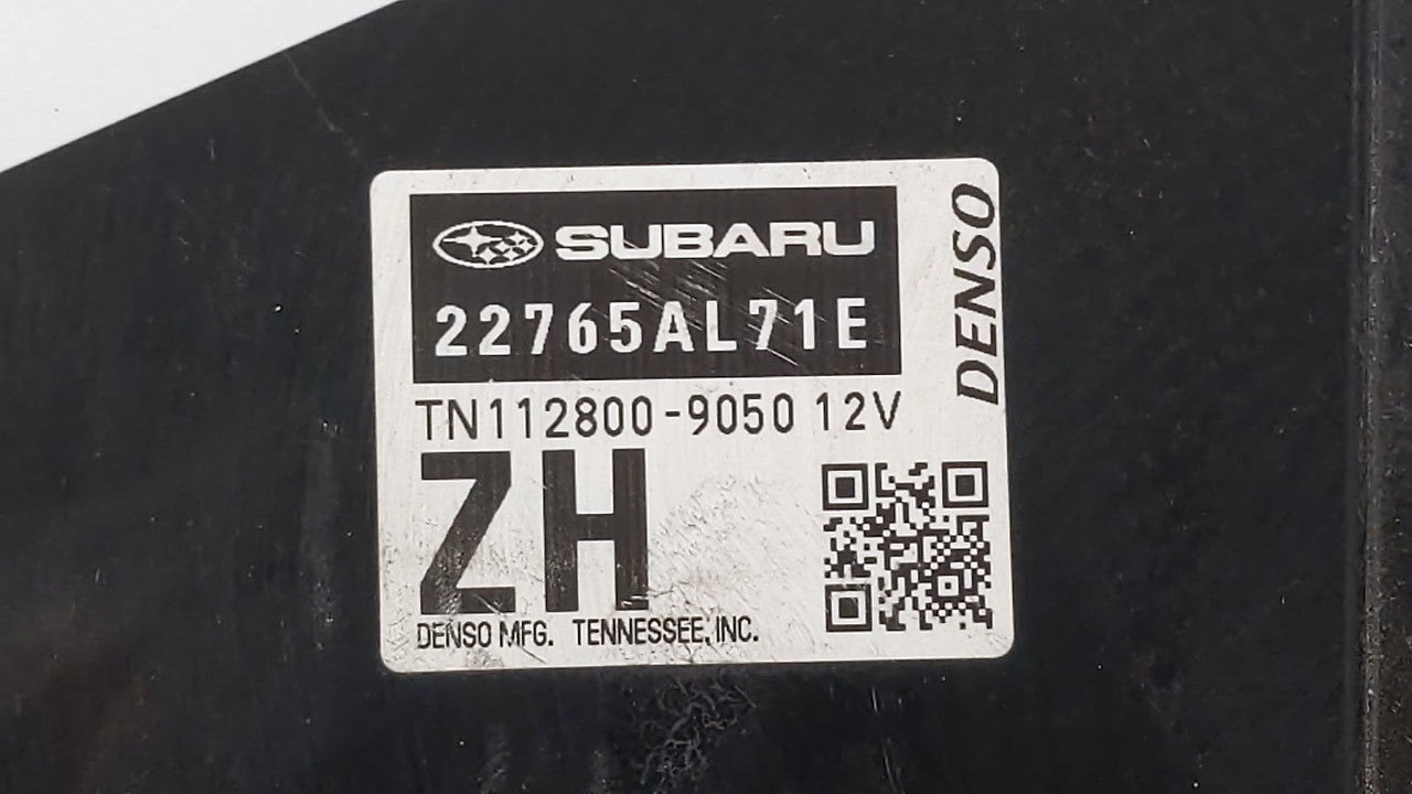 2017 Subaru Impreza PCM Engine Control Computer ECU ECM PCU OEM P/N:22765AL71E 22765AL71B Fits OEM Used Auto Parts - Oemused