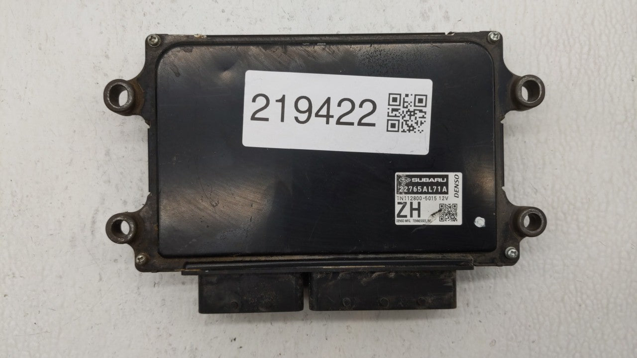 2017 Subaru Impreza PCM Engine Control Computer ECU ECM PCU OEM P/N:22765AL71A 22765AL71E, 22765AL71B Fits OEM Used Auto Par