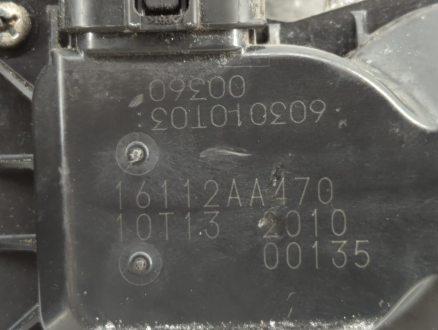 2017 Subaru Impreza Throttle Body P/N:16112AA470 Fits OEM Used Auto Parts - Oemusedautoparts1.com