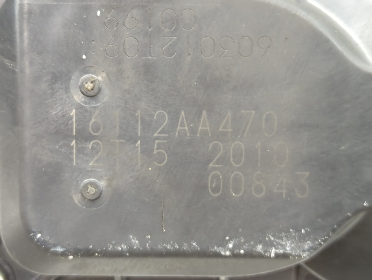 2017-2022 Subaru Impreza Throttle Body P/N:16112AA470 Fits Fits 2017 2018 2019 2020 2021 2022 OEM Used Auto Parts - Oemuseda