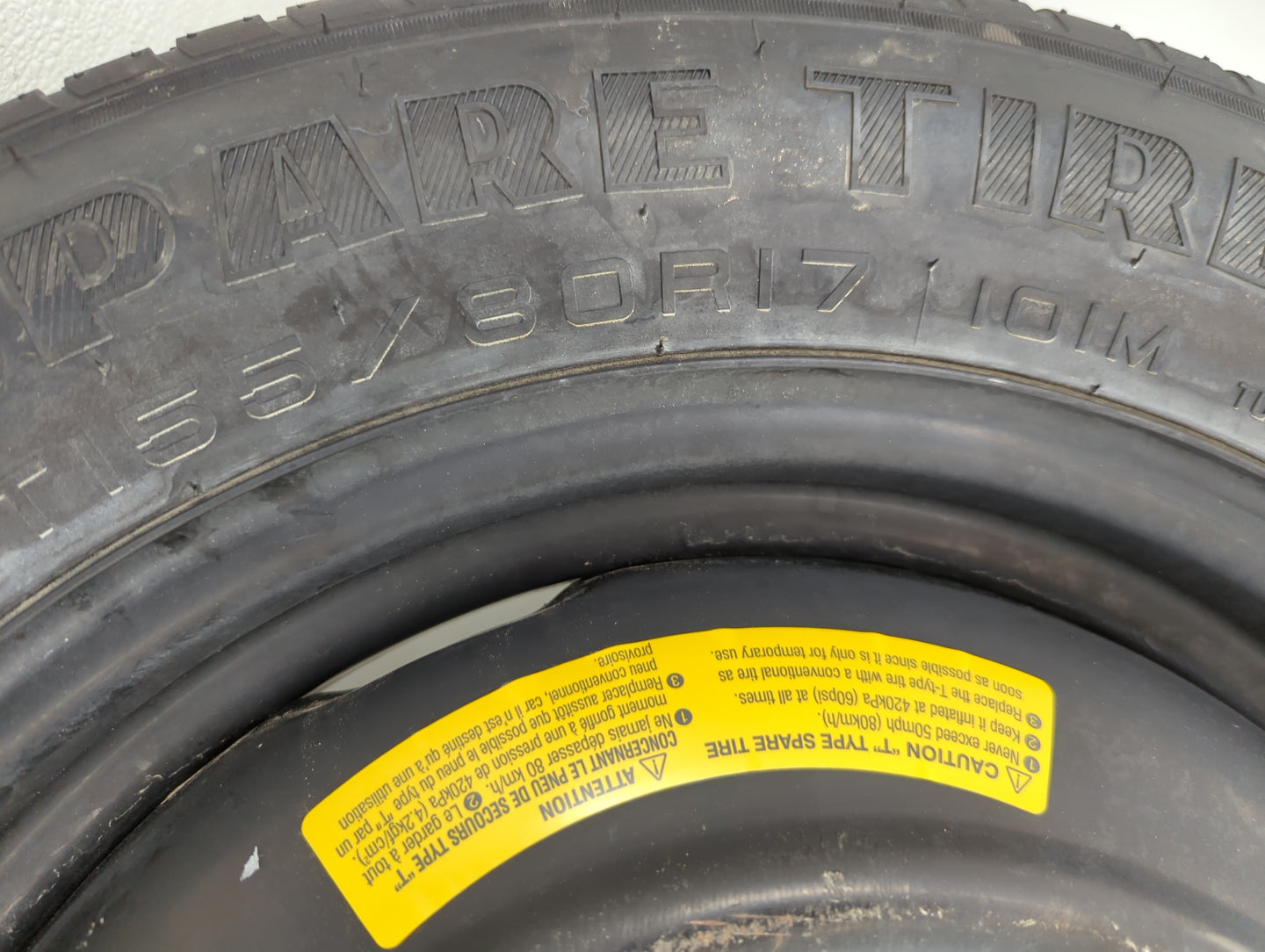 2015-2018 Subaru Legacy Spare Donut Tire Wheel Rim Oem - Oemusedautoparts1.com