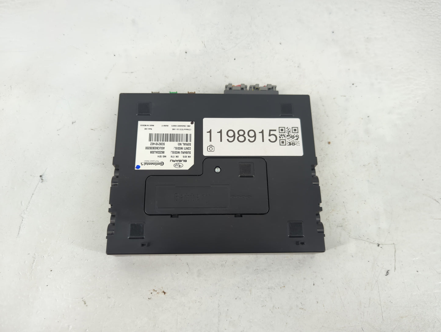 2016-2018 Subaru Legacy Telematics Control Module 86222al00b - Oemusedautoparts1.com