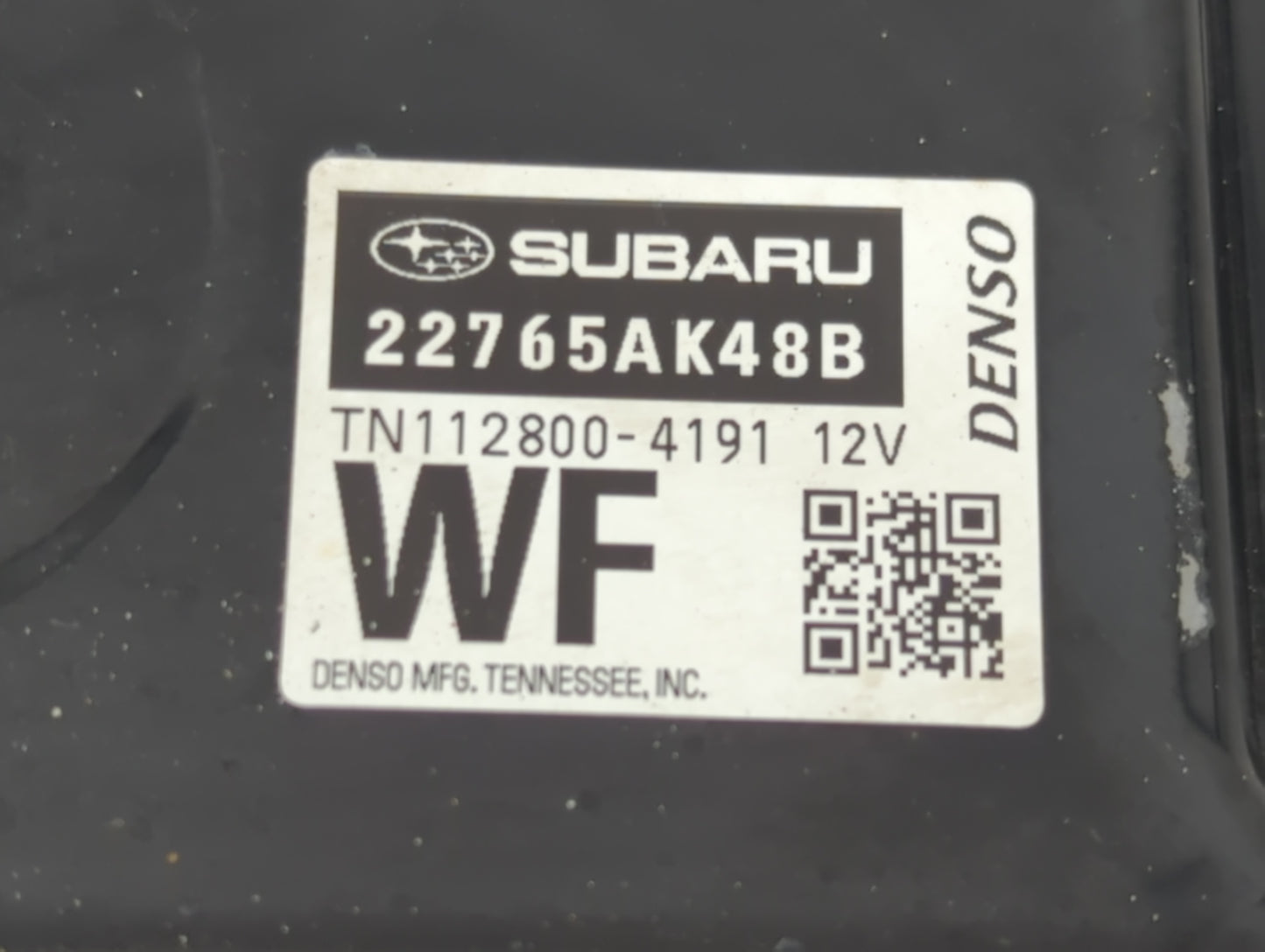 2017 Subaru Legacy PCM Engine Control Computer ECU ECM PCU OEM P/N:TN112800-4191 22765AK48B Fits OEM Used Auto Parts - Oemus