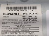 2017 Subaru Legacy Radio AM FM Cd Player Receiver Replacement P/N:139000-3470C101 86271AL87A, 86201AL85B Fits OEM Used Auto 