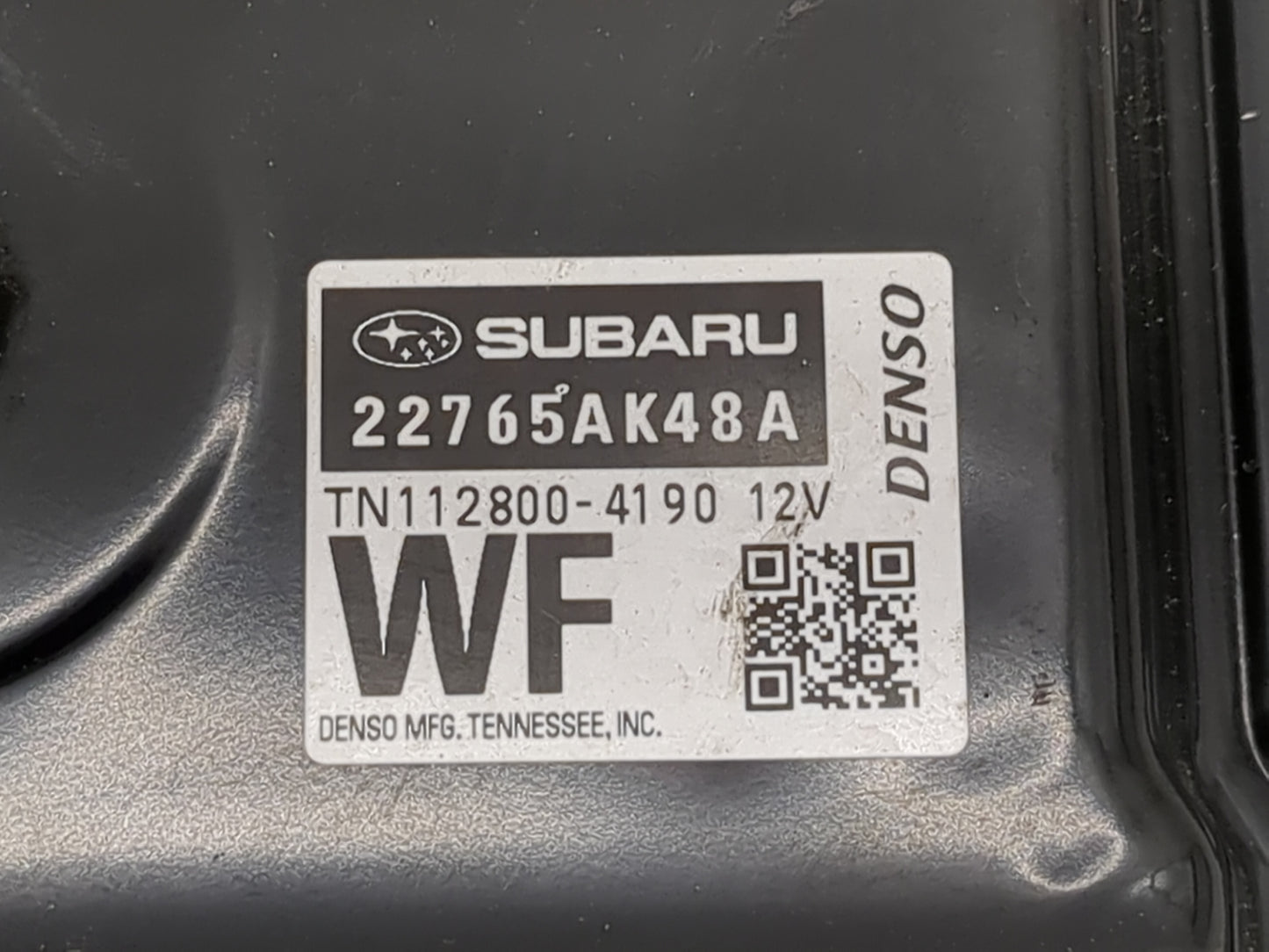 2017 Subaru Legacy PCM Engine Control Computer ECU ECM PCU OEM P/N:22765AK48A TN112800-4190 Fits OEM Used Auto Parts - Oemus