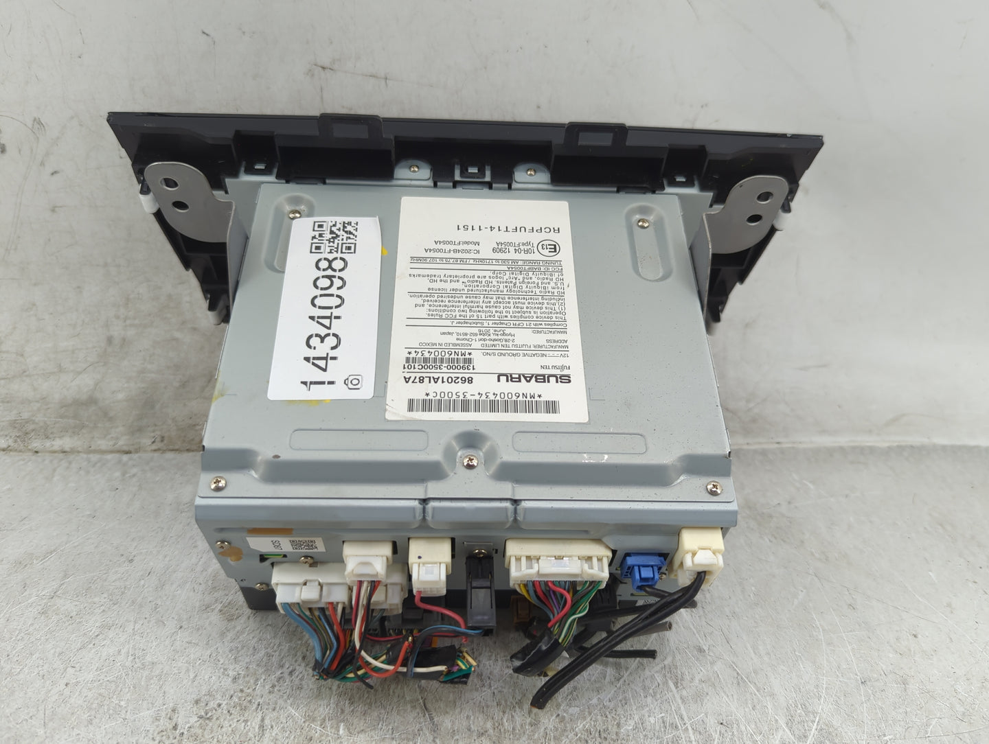 2017 Subaru Legacy Radio AM FM Cd Player Receiver Replacement P/N:86201AL87A 139000-3500C101, RCPUPFT14-1151, T9647T005A6 Fi