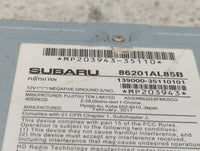 2017 Subaru Legacy Radio AM FM Cd Player Receiver Replacement P/N:86201AL85B Fits OEM Used Auto Parts - Oemusedautoparts1.co