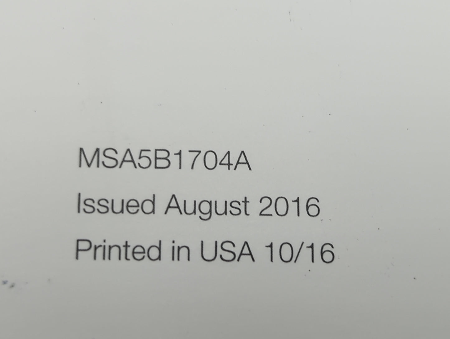 2017 Subaru Legacy Owners Manual Book Guide P/N:MSA5B1704A OEM Used Auto Parts - Oemusedautoparts1.com