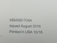 2017 Subaru Legacy Owners Manual Book Guide P/N:MSA5B1704A OEM Used Auto Parts - Oemusedautoparts1.com