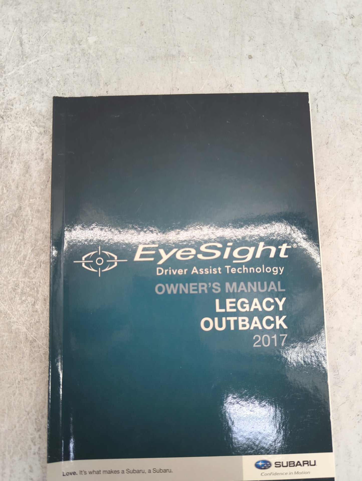 2017 Subaru Legacy Owners Manual Book Guide P/N:MSA5B1704A OEM Used Auto Parts - Oemusedautoparts1.com