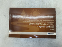 2017 Subaru Legacy Owners Manual Book Guide P/N:B2533BE-A MSASM1711A, MSASM17015 OEM Used Auto Parts - Oemusedautoparts1.com