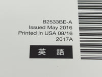 2017 Subaru Legacy Owners Manual Book Guide P/N:B2533BE-A MSASM1711A, MSASM17015 OEM Used Auto Parts - Oemusedautoparts1.com