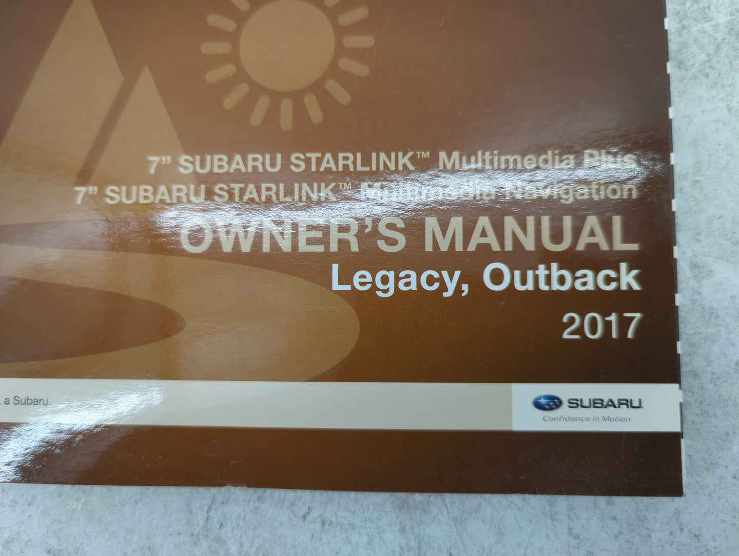 2017 Subaru Legacy Owners Manual Book Guide P/N:B2533BE-A MSASM1711A, MSASM17015 OEM Used Auto Parts - Oemusedautoparts1.com