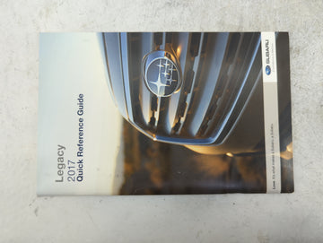 2017 Subaru Legacy Owners Manual Book Guide P/N:MSA5B1703A B2533BE-A, MSAM1711A OEM Used Auto Parts - Oemusedautoparts1.com