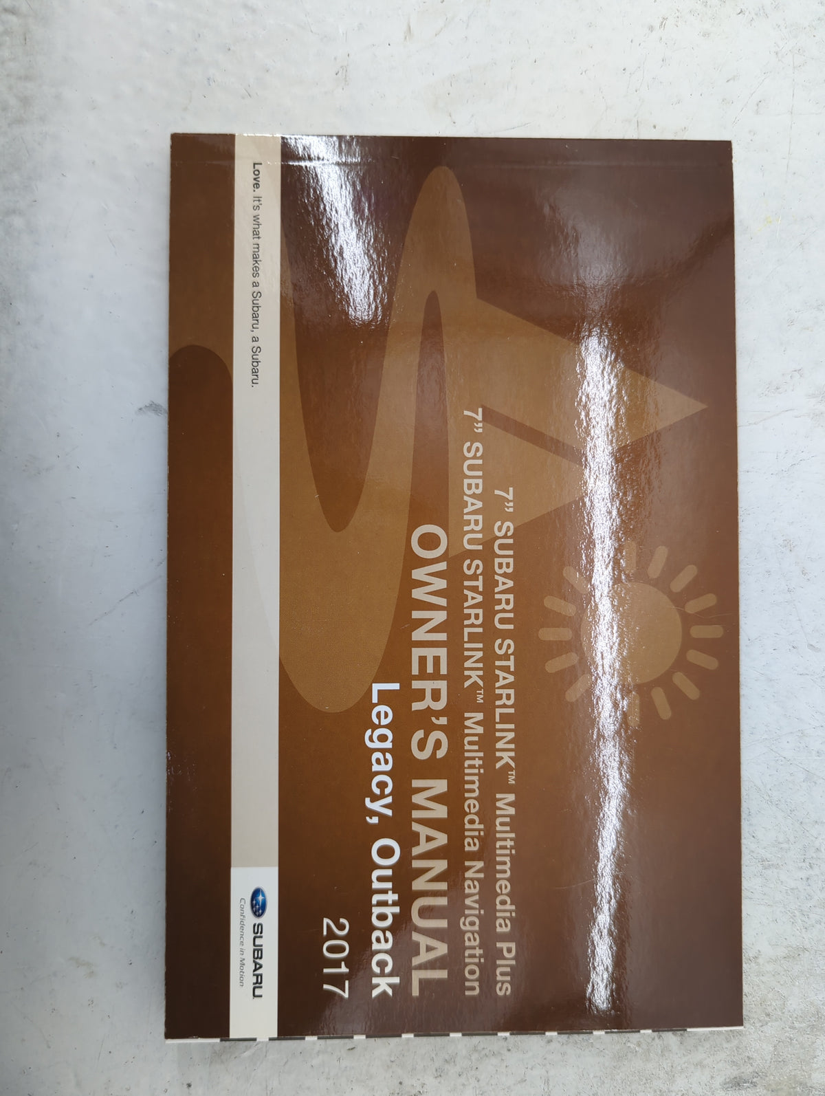 2017 Subaru Legacy Owners Manual Book Guide P/N:MSA5B1703A B2533BE-A, MSAM1711A OEM Used Auto Parts - Oemusedautoparts1.com