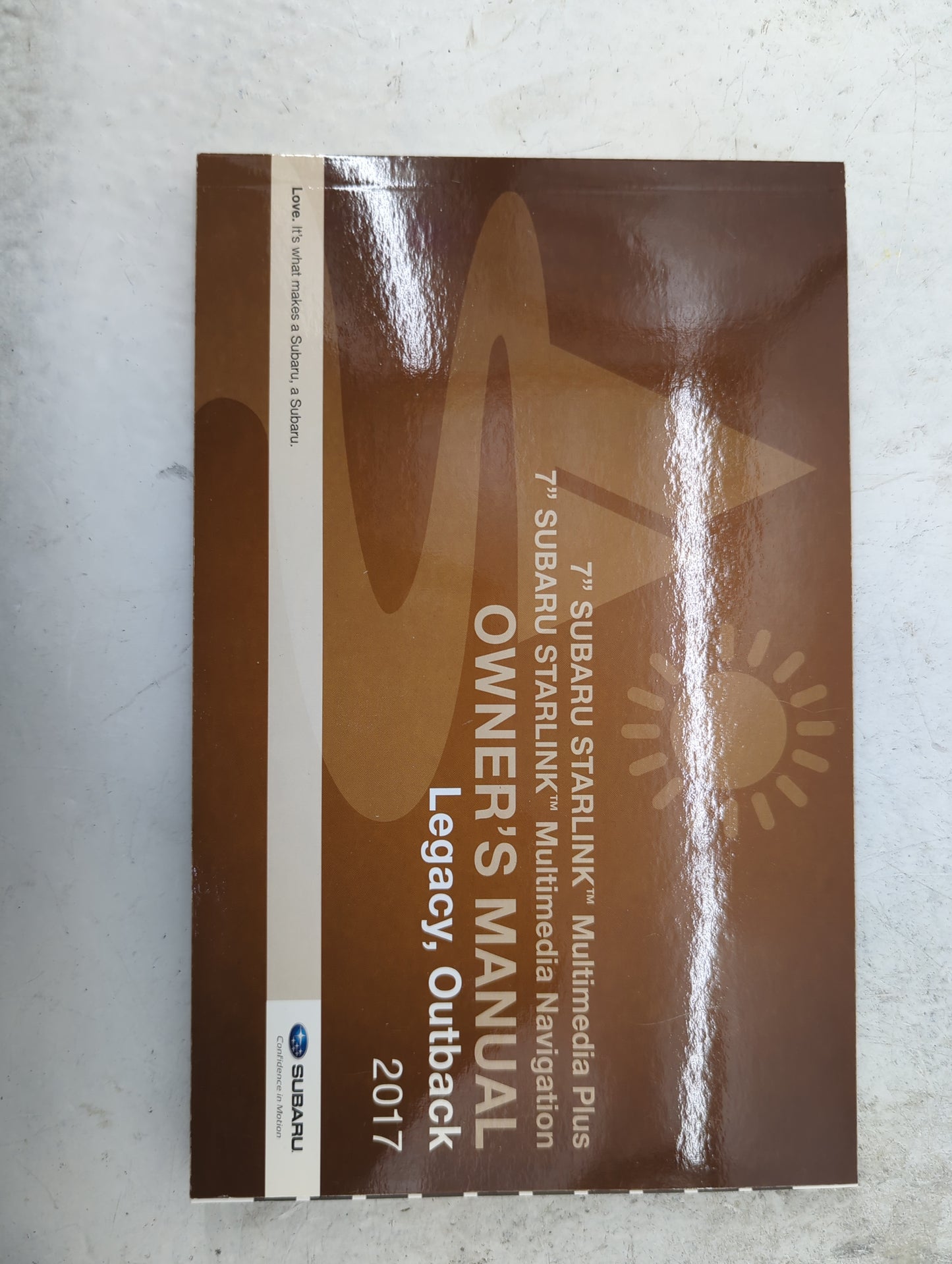 2017 Subaru Legacy Owners Manual Book Guide P/N:MSA5B1703A B2533BE-A, MSAM1711A OEM Used Auto Parts - Oemusedautoparts1.com