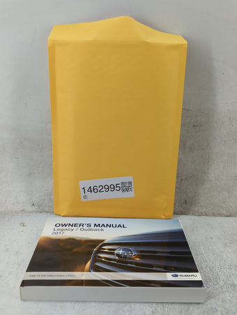 compare product 2017 Subaru Legacy Owners Manual Book Guide P/N:A2530BE-B MSA5M1703A OEM Used Auto Parts