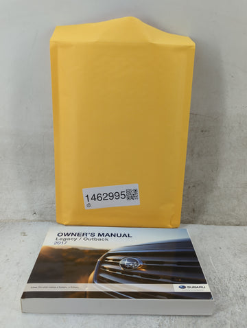 2017 Subaru Legacy Owners Manual Book Guide P/N:A2530BE-B MSA5M1703A OEM Used Auto Parts - Oemusedautoparts1.com