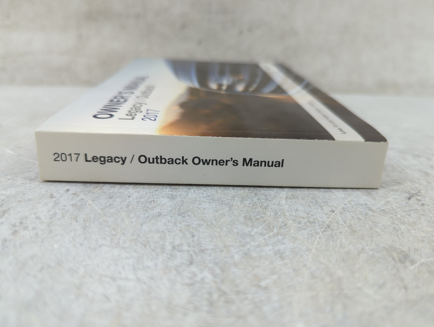 2017 Subaru Legacy Owners Manual Book Guide P/N:A2530BE-B MSA5M1703A OEM Used Auto Parts - Oemusedautoparts1.com