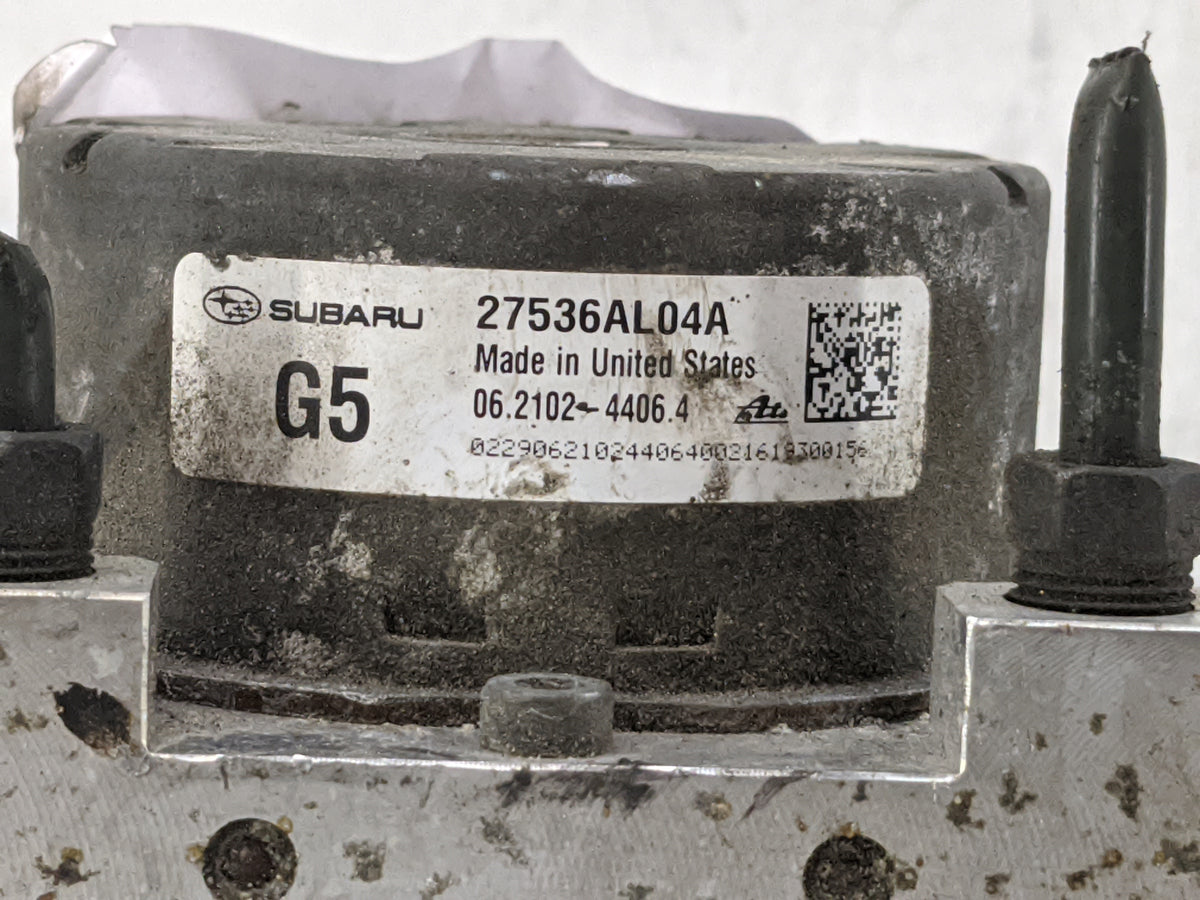 2017 Subaru Legacy Anti-Lock Brake ABS Pump Module Actuator OEM P/N:27536AL04A 06.2102-4406.4, 06.2109-7611.3, 06.2621-7472.